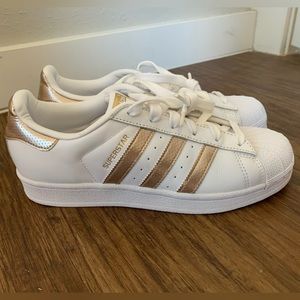 Adidas Superstar Womens white/gold metallic